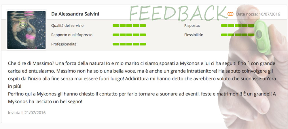 massimo baccano matrimonio live music eventi