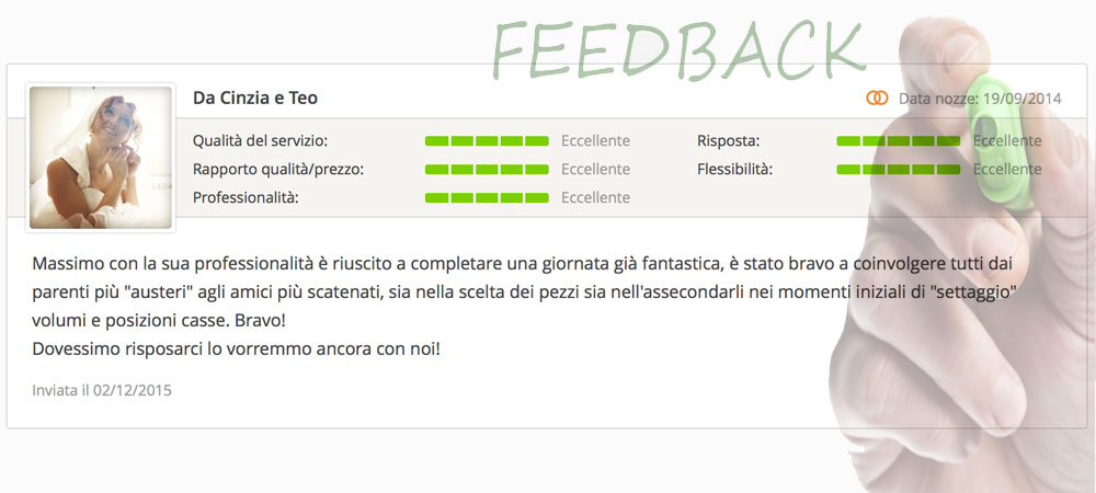 massimo baccano matrimonio live music eventi