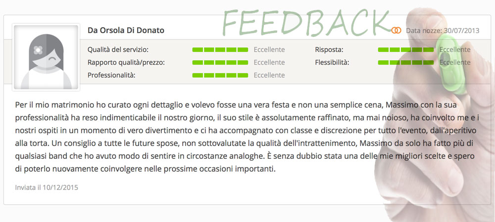 massimo baccano matrimonio live music eventi