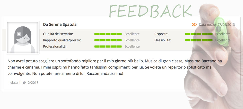 massimo baccano matrimonio live music eventi