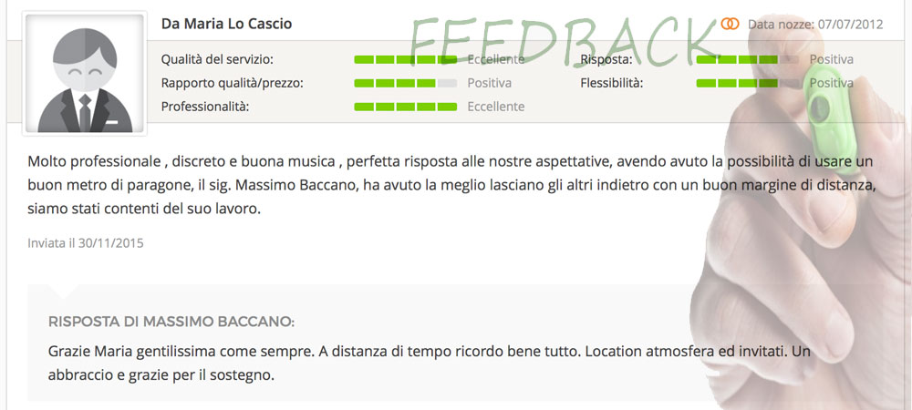 massimo baccano matrimonio live music eventi