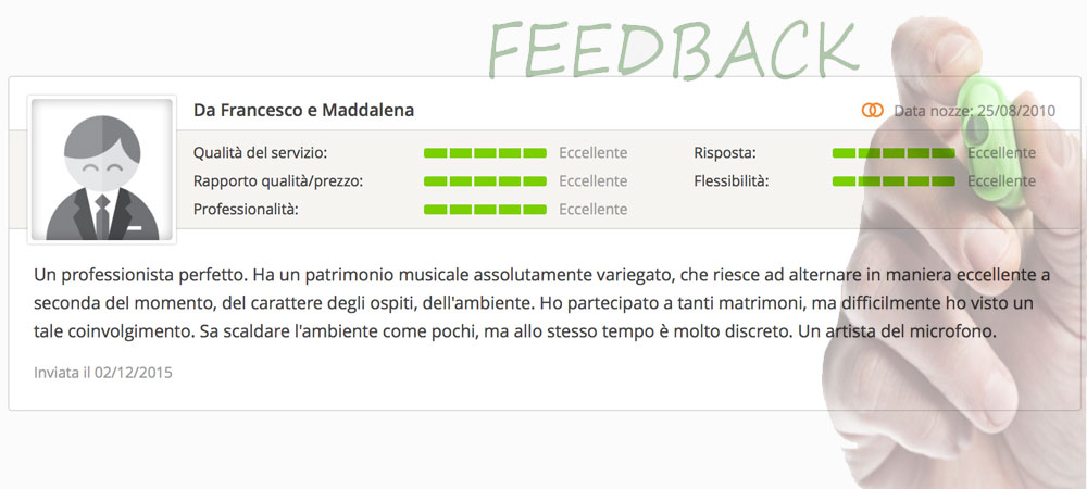 massimo baccano matrimonio live music eventi