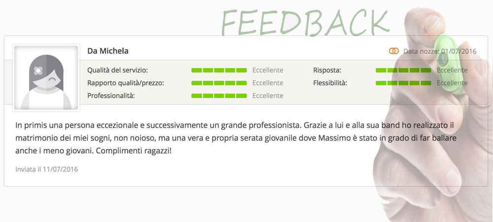 massimo baccano matrimonio live music eventi