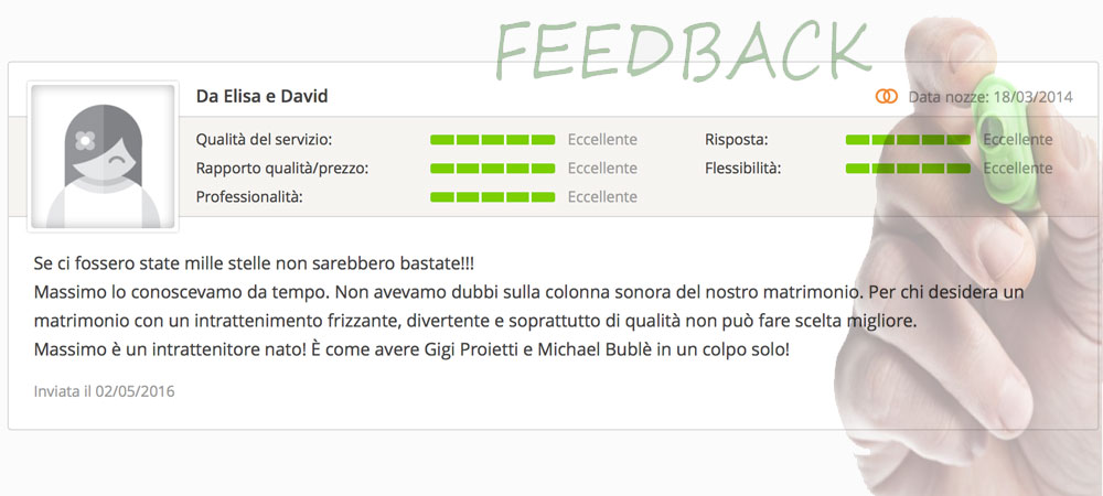 massimo baccano matrimonio live music eventi