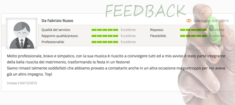 massimo baccano matrimonio live music eventi